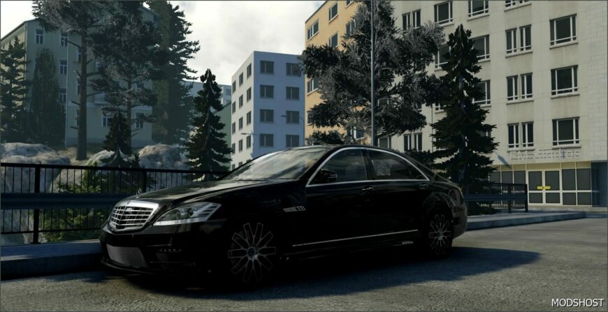 BeamNG Mercedes-Benz Car Mod: W221 AMG V4.1 0.33 (Featured)