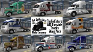 ATS Mod: The Godfather’s Ownable Trucks Skins Pack V1.1 (Featured)