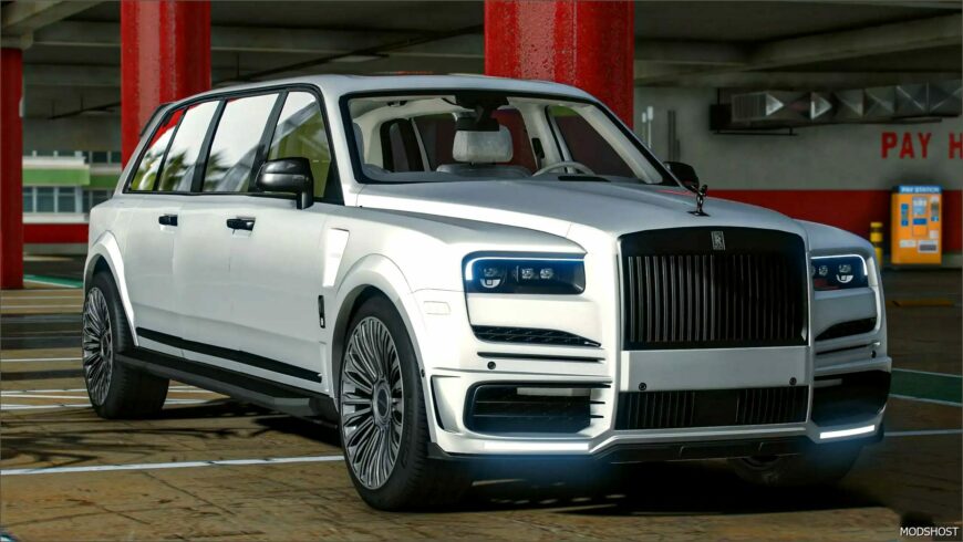 GTA 5 Rolls Royce Vehicle Mod: Cullinan Limo (Featured)