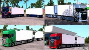 ETS2 BDF Mod: Scania Nextgen Autotreno Frigo + Rimorchio (BDF Refeer with Trailer) Megamod 1.53 (Image #3)