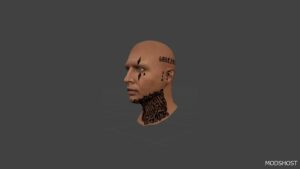 GTA 5 Tattoo Player Mod: Sureno Head Tattoo for MP Male (Image #2)