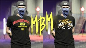 GTA 5 Player Mod: Lore Friendly T-Shirts for MP Male V2.0 (Image #3)