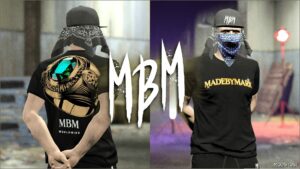 GTA 5 Player Mod: Lore Friendly T-Shirts for MP Male V2.0 (Image #5)