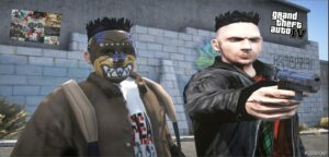 GTA 5 Player Mod: GTA IV Custom Punk Add-On PED (Image #4)