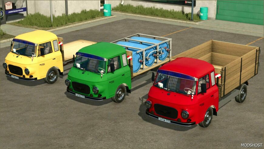 FS25 Mod: Barkas B 1000 Multiservice & Livestock Trucks (Featured)