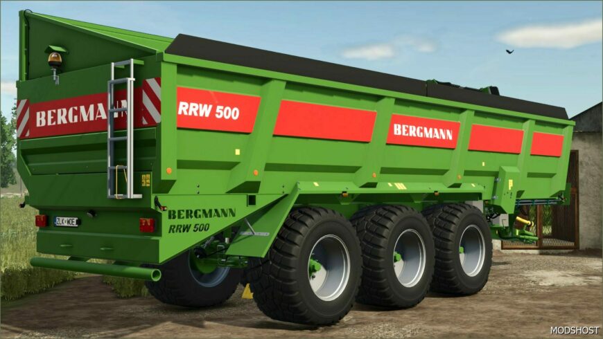 FS25 Trailer Mod: Bergmann RRW 500 Sugarbeet Cutter Edit (Featured)