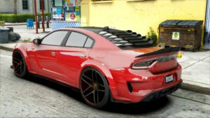 GTA 5 Dodge Vehicle Mod: Charger Demoncat Widebody (Image #2)