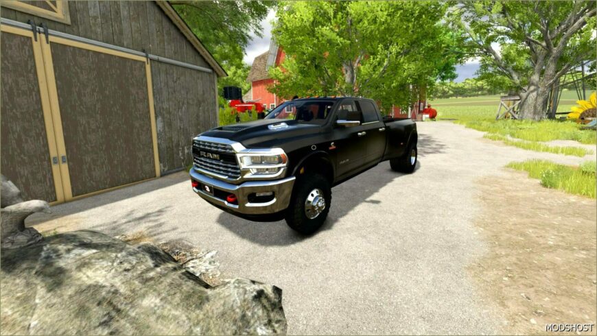 FS25 Dodge Car Mod: 2024 Dodge RAM 3500 Crewcab (Featured)