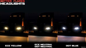 ATS Headlights Part Mod: Better Flares V4.5 (Featured)