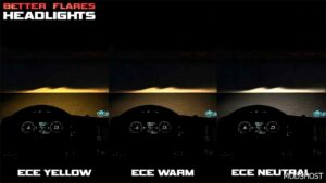 ETS2 Headlights Mod: Better Flares V4.5 1.53 (Image #3)