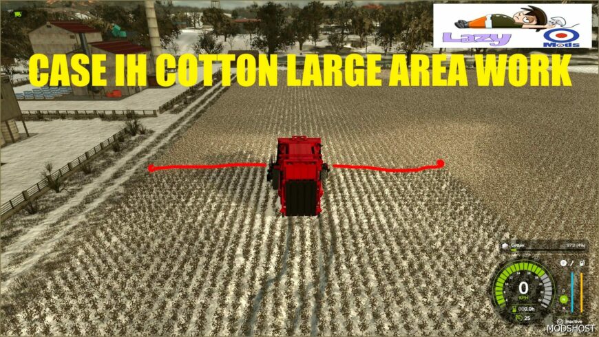 FS25 Case IH Harvester Mod: Cotton Large Area Work (Featured)