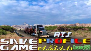 ATS Mod: ATS – Save Game (Profile) 1.53.1.1s 1.53 (Featured)