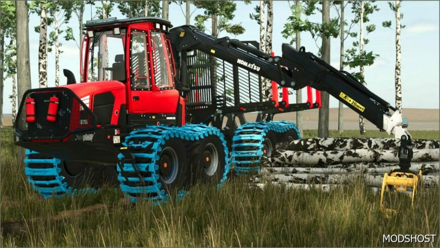 FS25 Komatsu Logging Mod: 875 Loadflex (Featured)