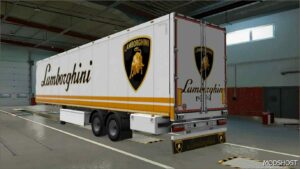 ETS2 Lamborghini Mod: Skin & Mudflap for SCS BOX Trailer V0.1 (Image #2)