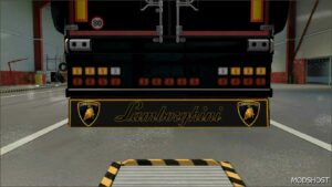 ETS2 Lamborghini Mod: Skin & Mudflap for SCS BOX Trailer V0.1 (Image #4)