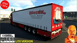 ETS2 Mod: Vogelzang Weeda Curtain Trailer V14.0 (Featured)