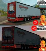 ETS2 Mod: Vogelzang Weeda Curtain Trailer V14.0 (Image #2)