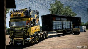 ETS2 Scania Truck Mod: V8K Wolverine R520 + Trailer 1.53 (Image #2)