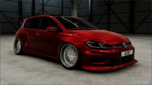 BeamNG Volkswagen Car Mod: Golf MK7 R, GTI, APR, Widebody 0.33 (Featured)