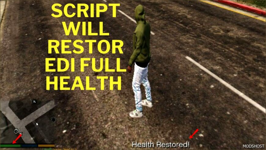 GTA 5 Script Mod: Simple Health Restore (Featured)