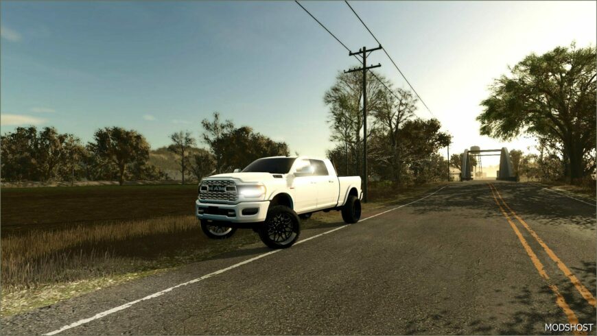 FS25 Dodge Car Mod: 2024 Dodge RAM Mega CAB V1.1.1 (Featured)