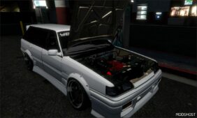 GTA 5 Nissan Vehicle Mod: 1987 Nissan Skyline GX (R31 Estate/Wagon) Add-On / Fivem / Debadged V1.1 (Image #4)