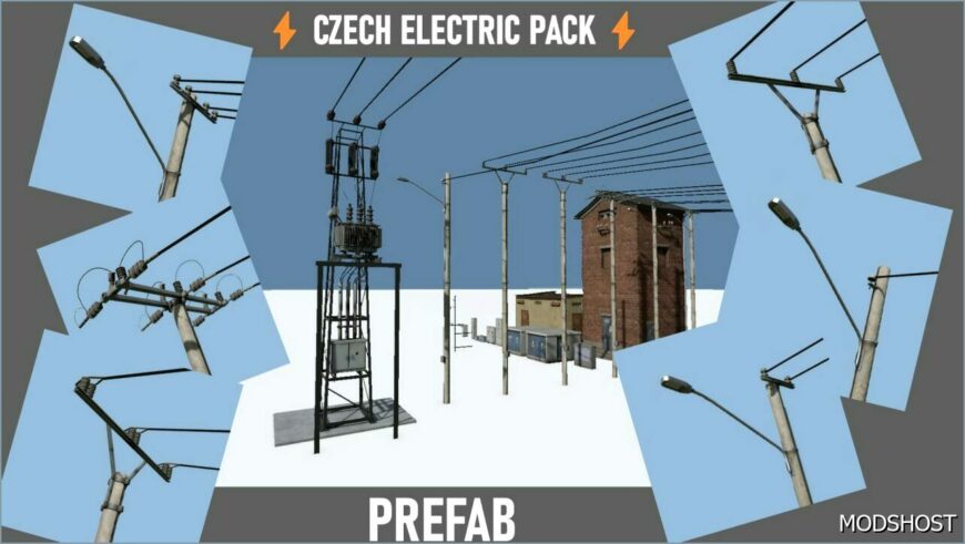 FS25 Mod: Czech Electric Pack Prefab (Featured)